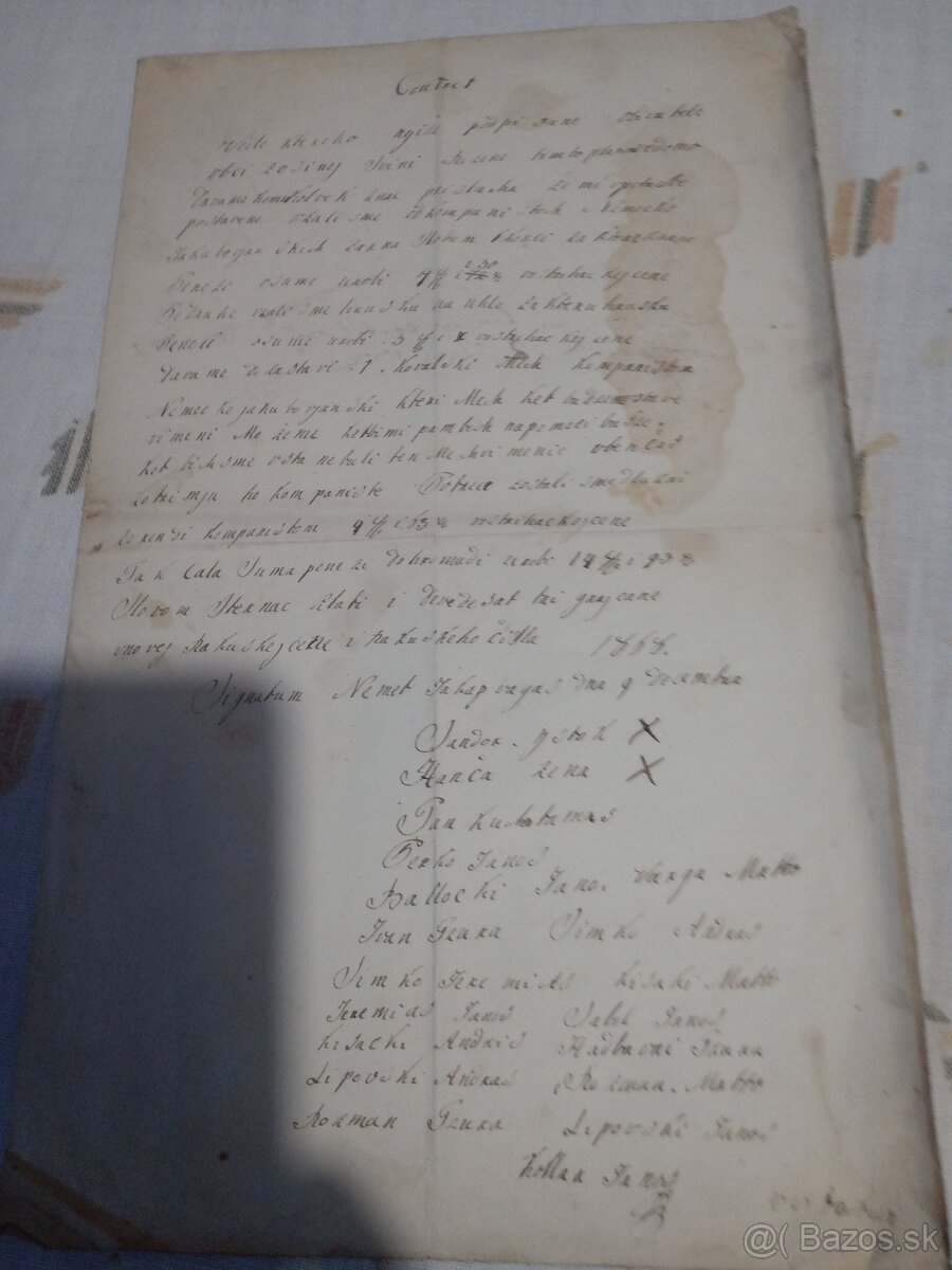 Staré 1868 ručne písané dokumenty - 8