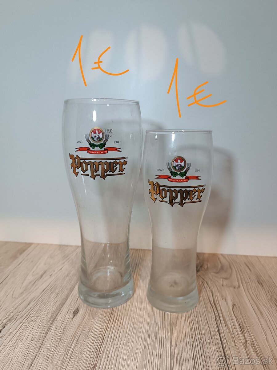 Slovenské pivové poháre 1 - 8