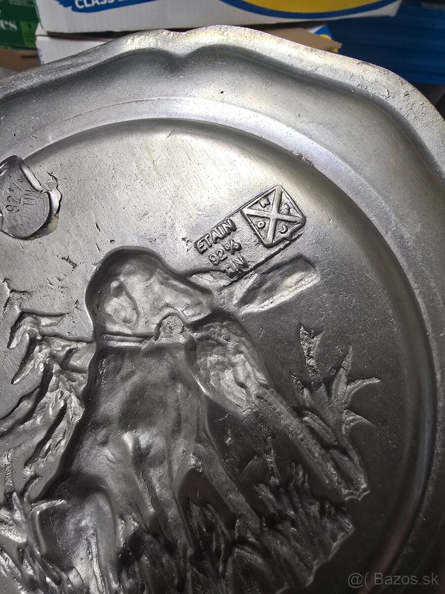 Starožitné taniere a popolnik - 8