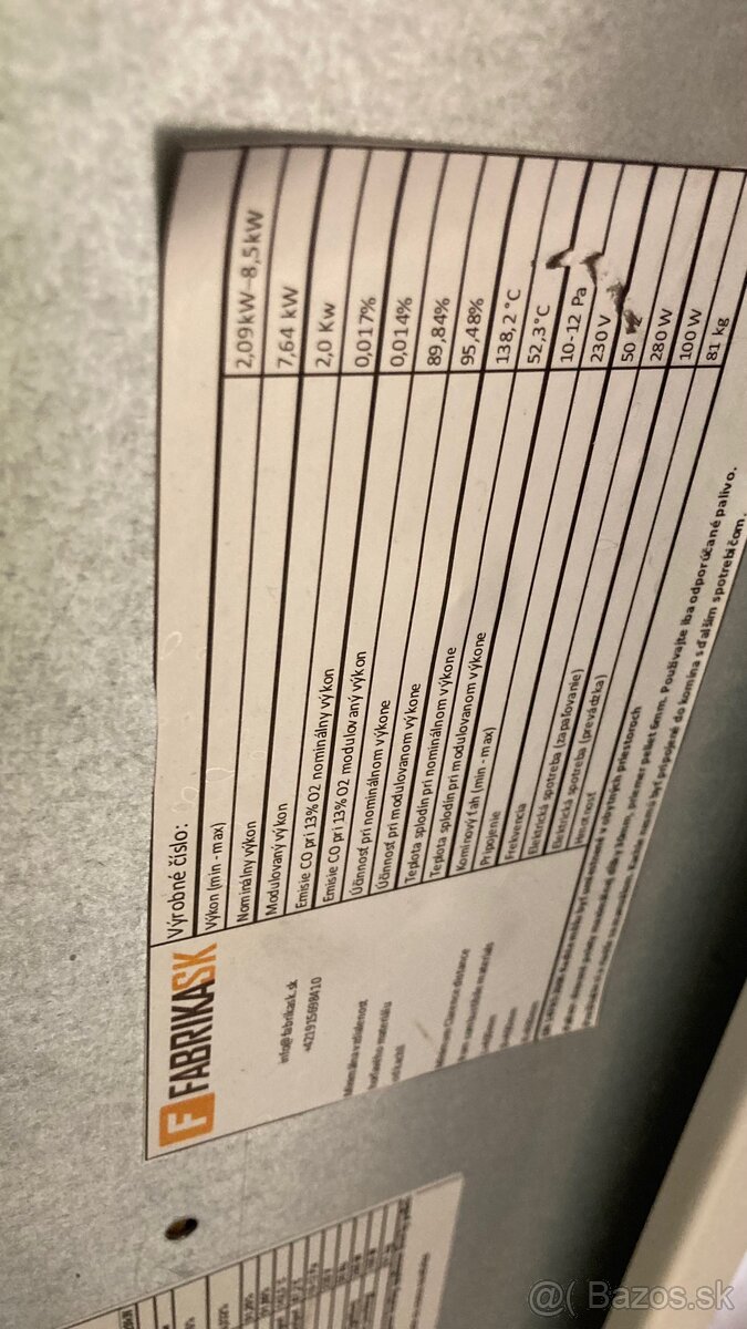 Peletove kachle, vykon od 2 do 8 kW - 8