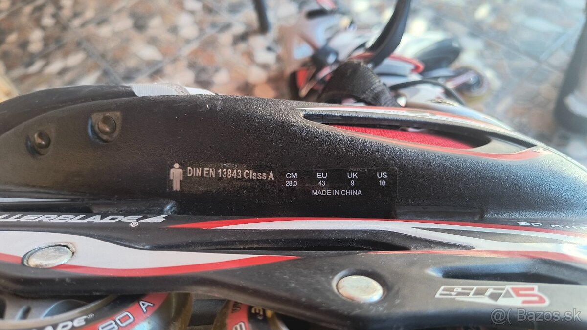 kolieskové korčule Rollerblade – veľkosť 43 - 8