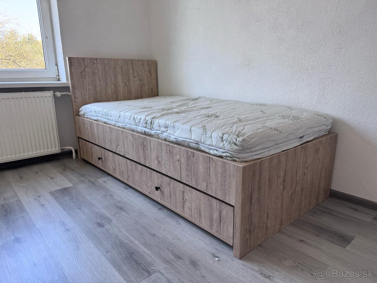 Predám kvalitnú pevnú posteľ Samuel 90x200cm - úplne NOVA - 8