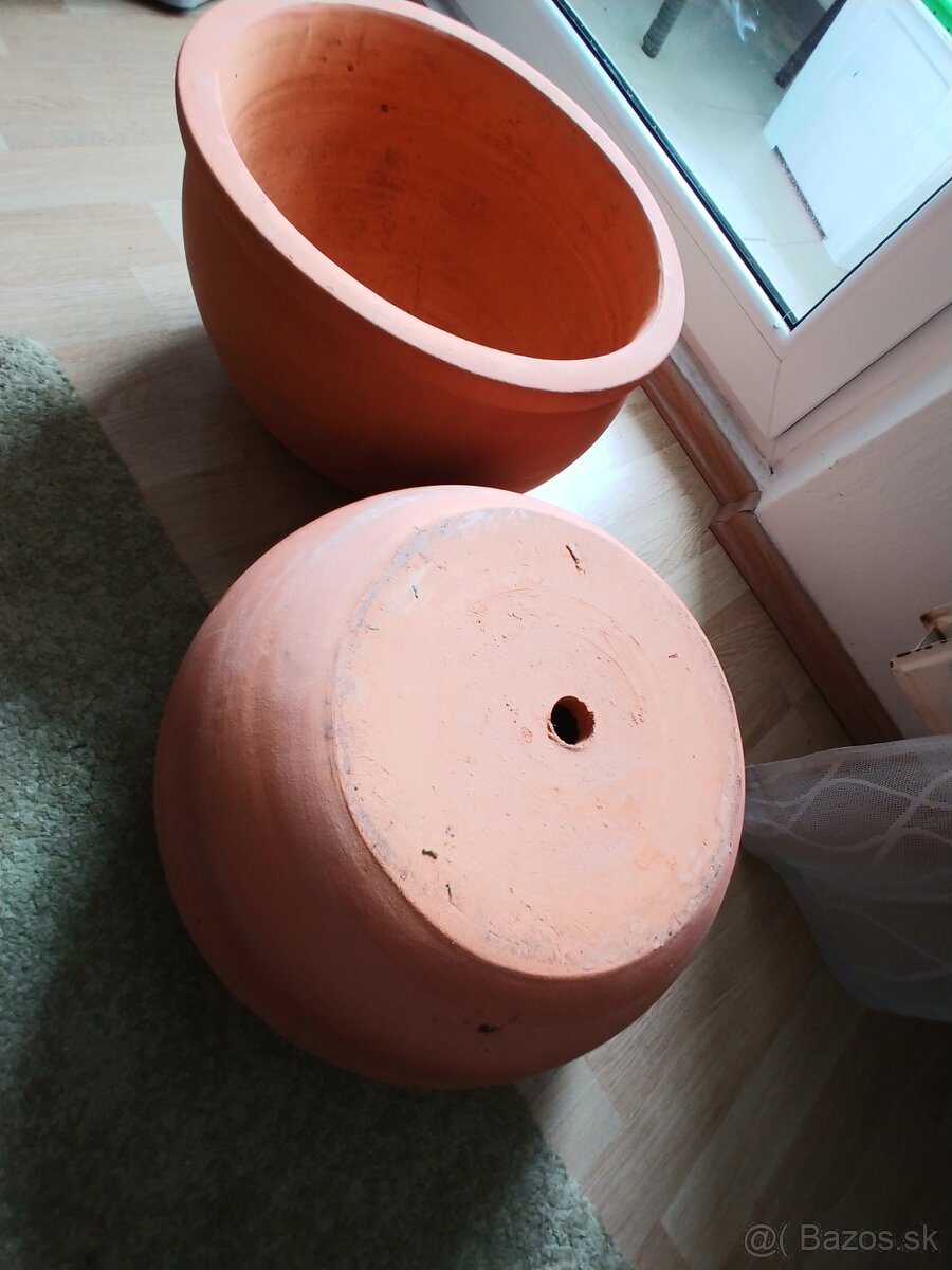 Tazke exterierove kvetinace, svetla terakota - 8