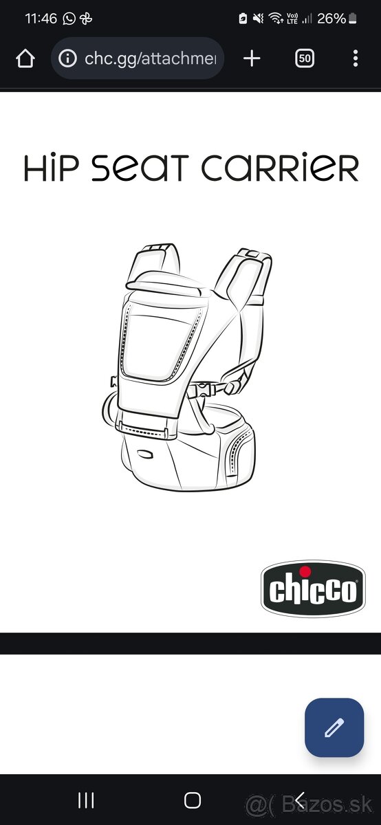 Uplne novy nosič chicco - 8