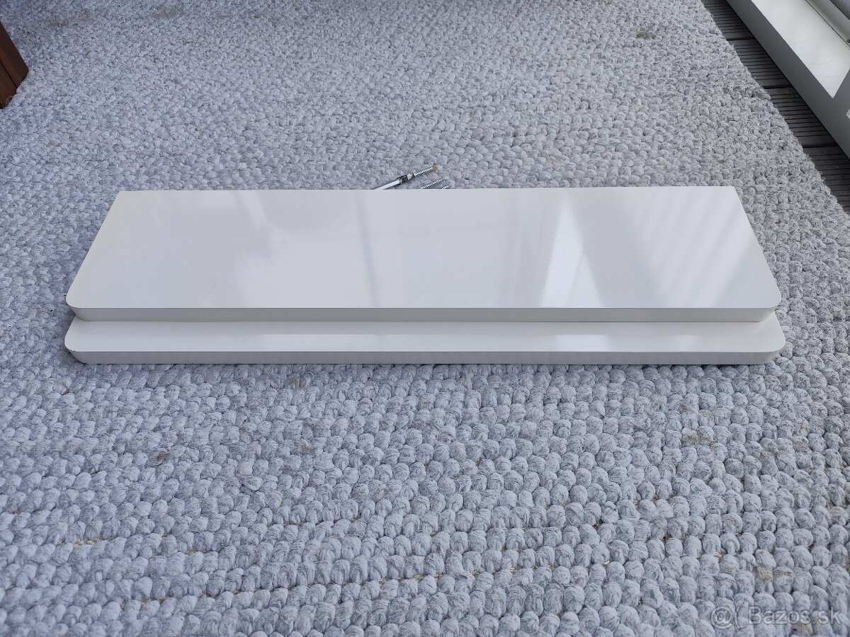 Plávajúca polica, polička biela - 8