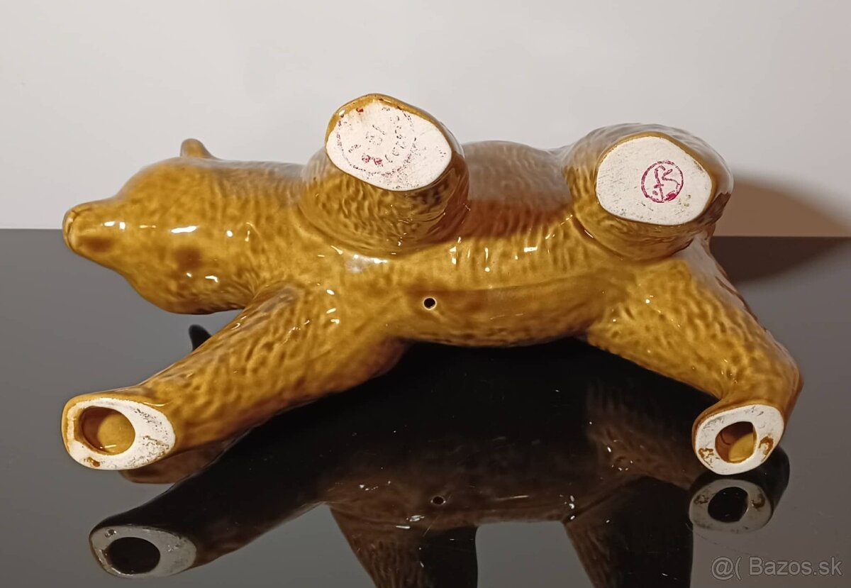 Veľký keramický medveď aź 33 cm - 8