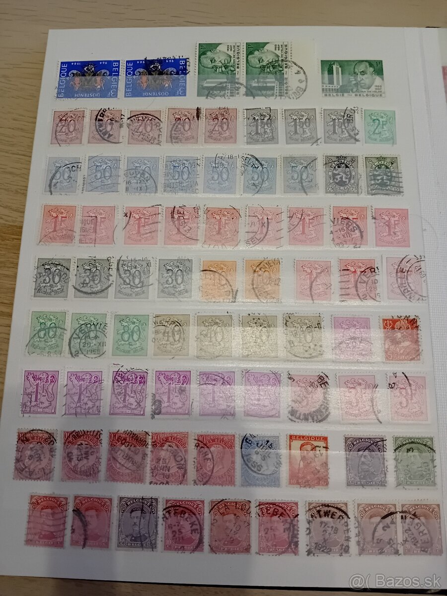 Známky Belgicko v albume - 8