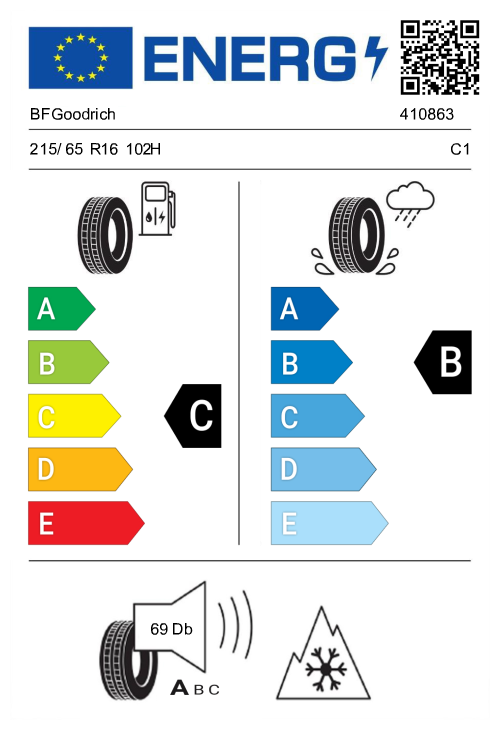 215/65 R16 98H BFGoodrich g-Force Winter 2 - 8