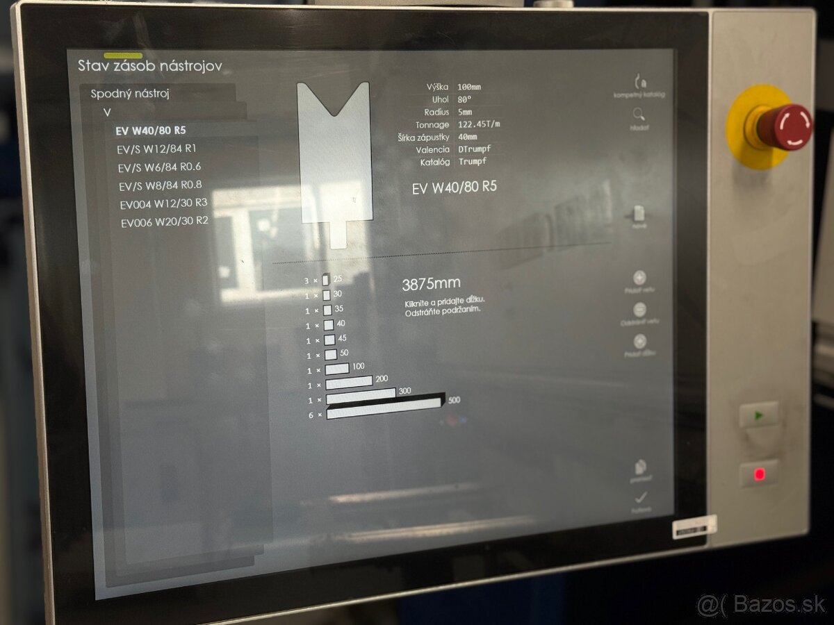 Predám 4m ohraňovací lis TRUMPF TruBend 1225 - 8