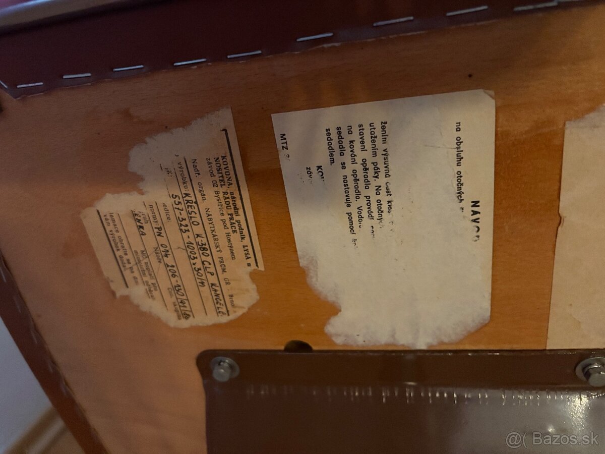 Kancelárska stolička retro K-380 - 8