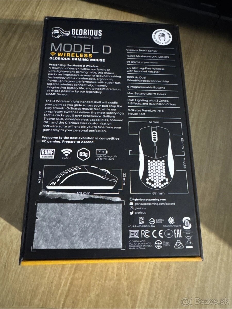 Nová bezdrátová herní myš Glorious Model D Wireless. - 8