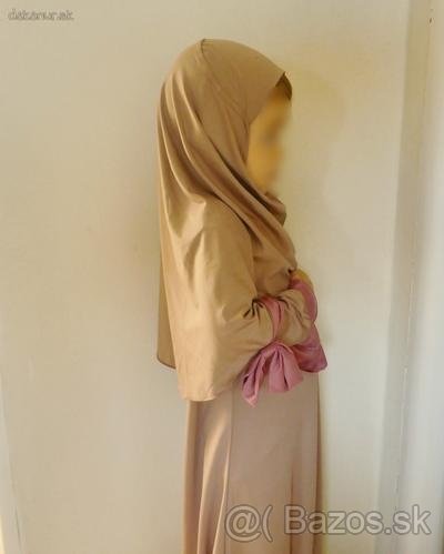 Detské modlitebné hijáby / amiry / kukly s kvietkami - 8