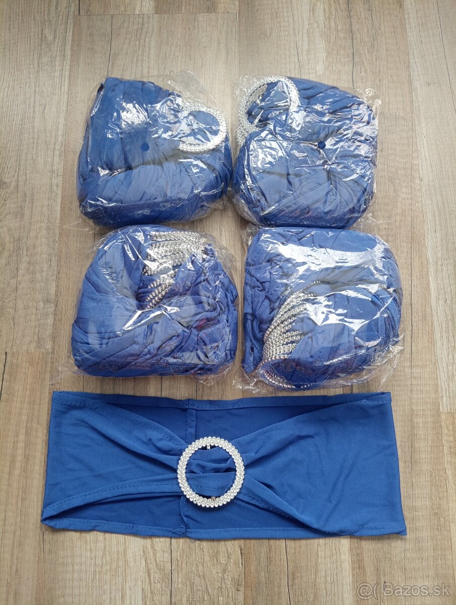 červené elastické návleky na stoličky - 8