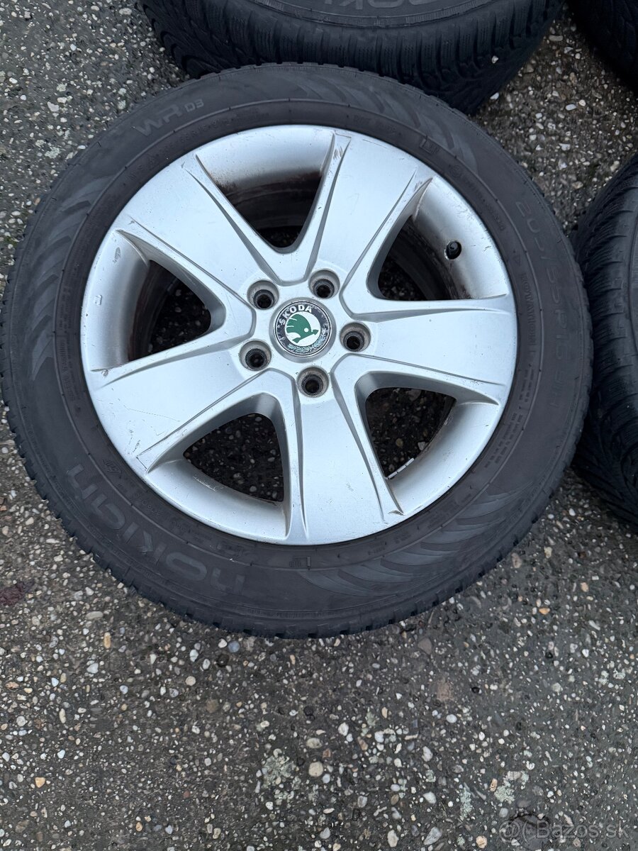 Zimná sada 205/55/16 Škoda 5x112 - 8