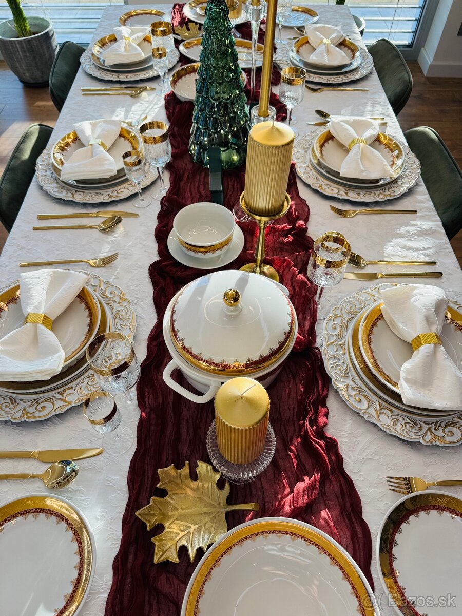 Retro krásna obedová súprava-posielam kurierom - 8