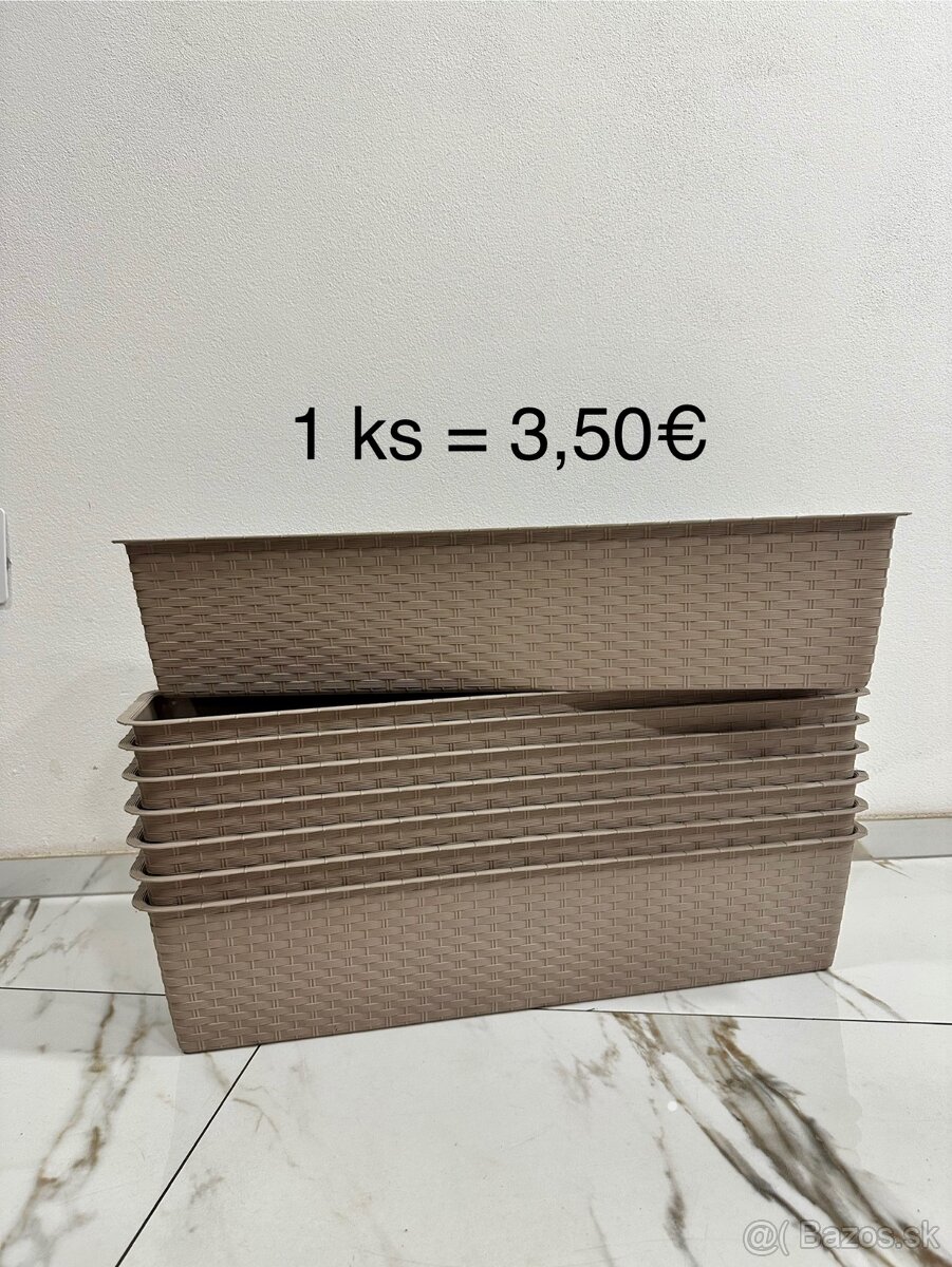 Predám nové plastové kvetináče - 8