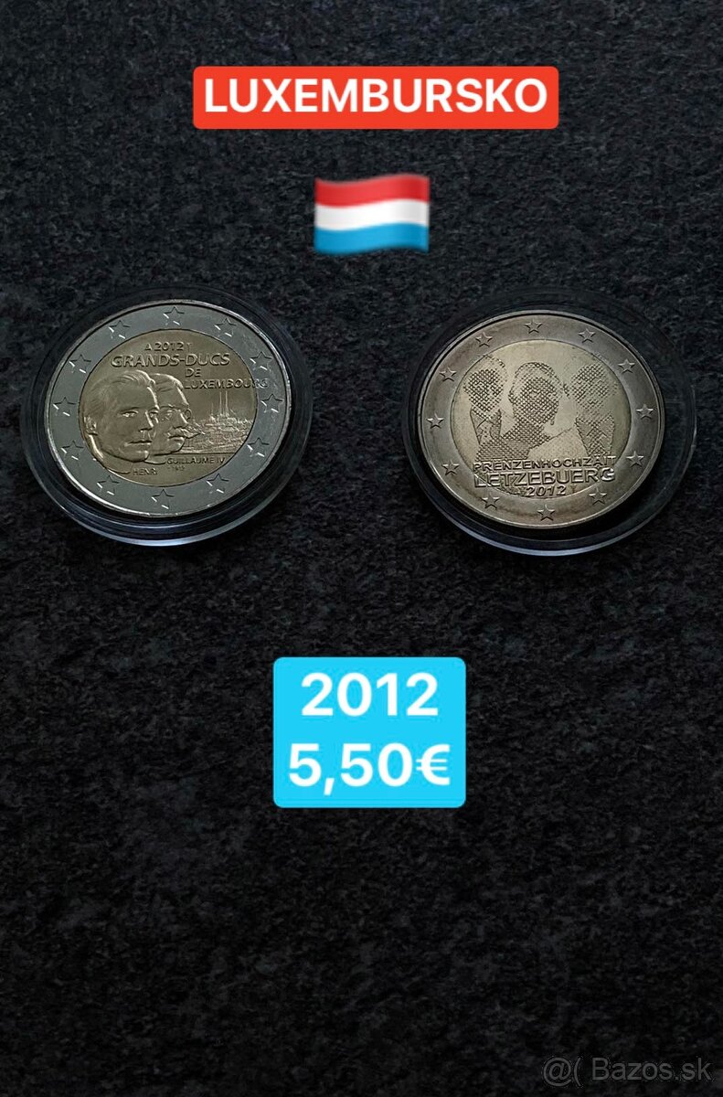 Luxembursko - 2 eurové mince - 8