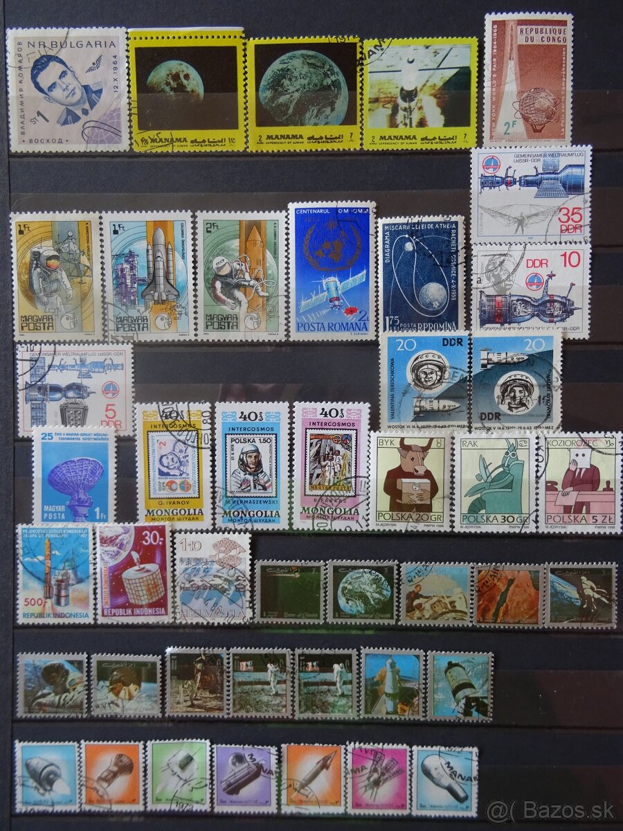 Pekná zbierka známok VESMÍR - 8