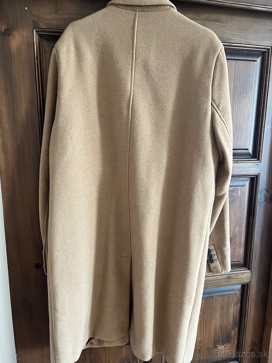 RESERVED Pánsky hnedý kabát XL - 8