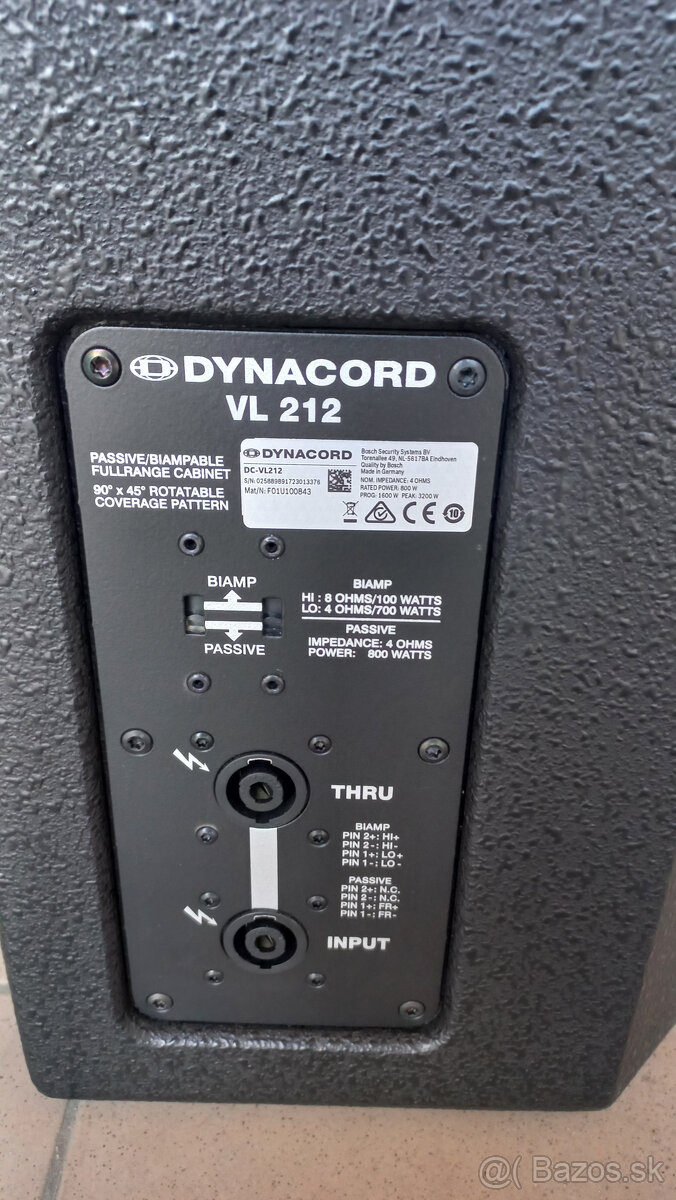 Dynacord VariLine 212, Sub 18, VL 122, L 3.600 FD - 8