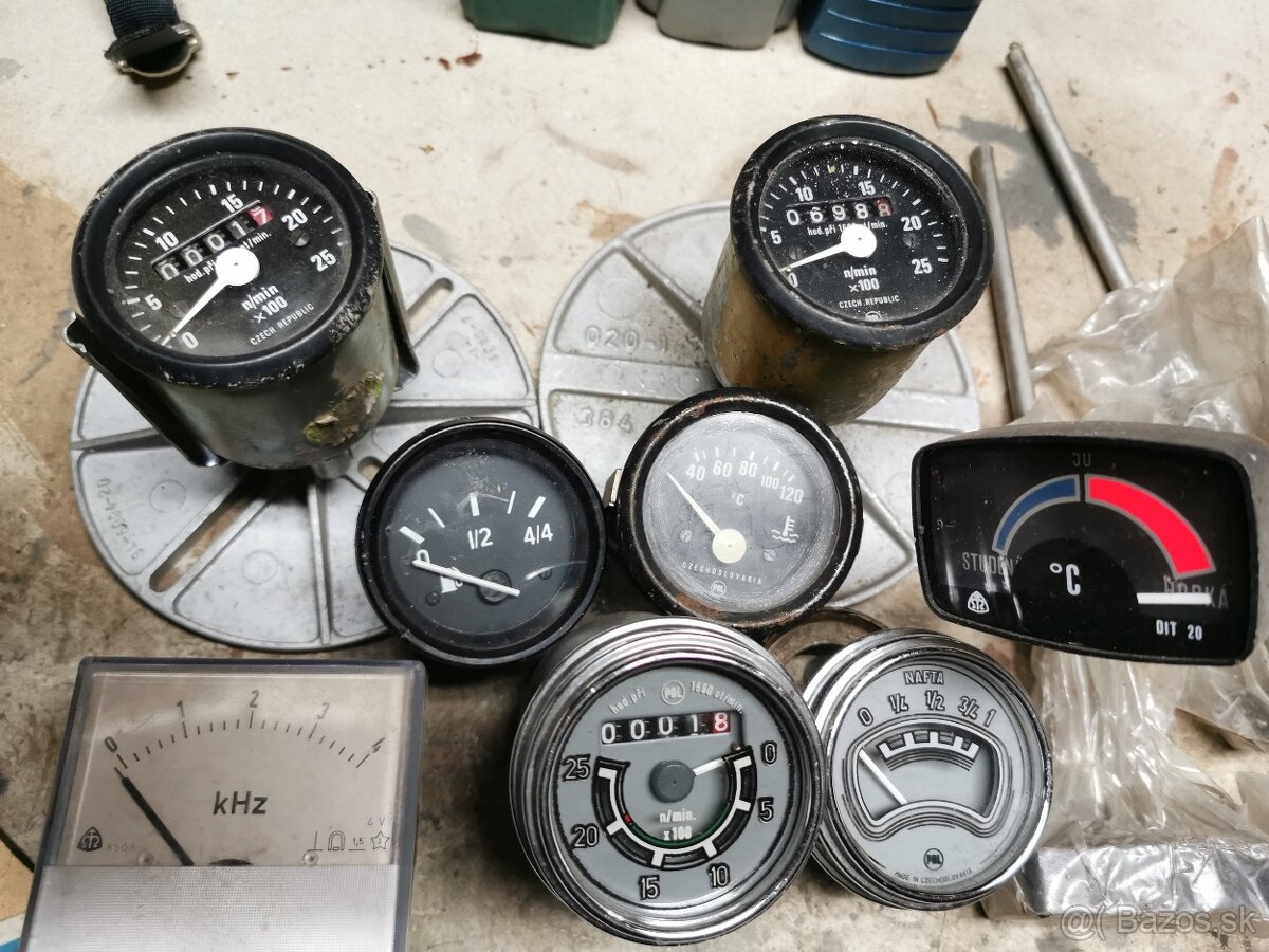Budíky, palivomér, merač moto hodín, - 8