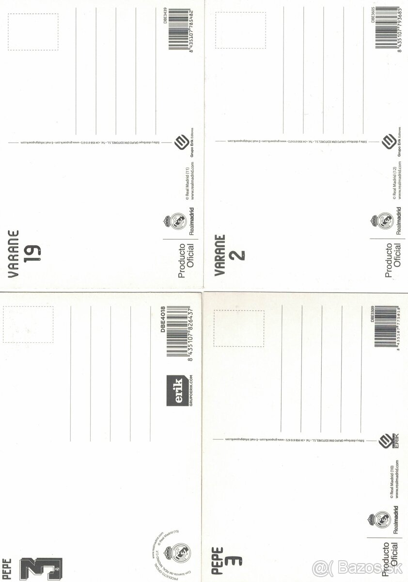 Kartičky futbalistov - Real Madrid - 8