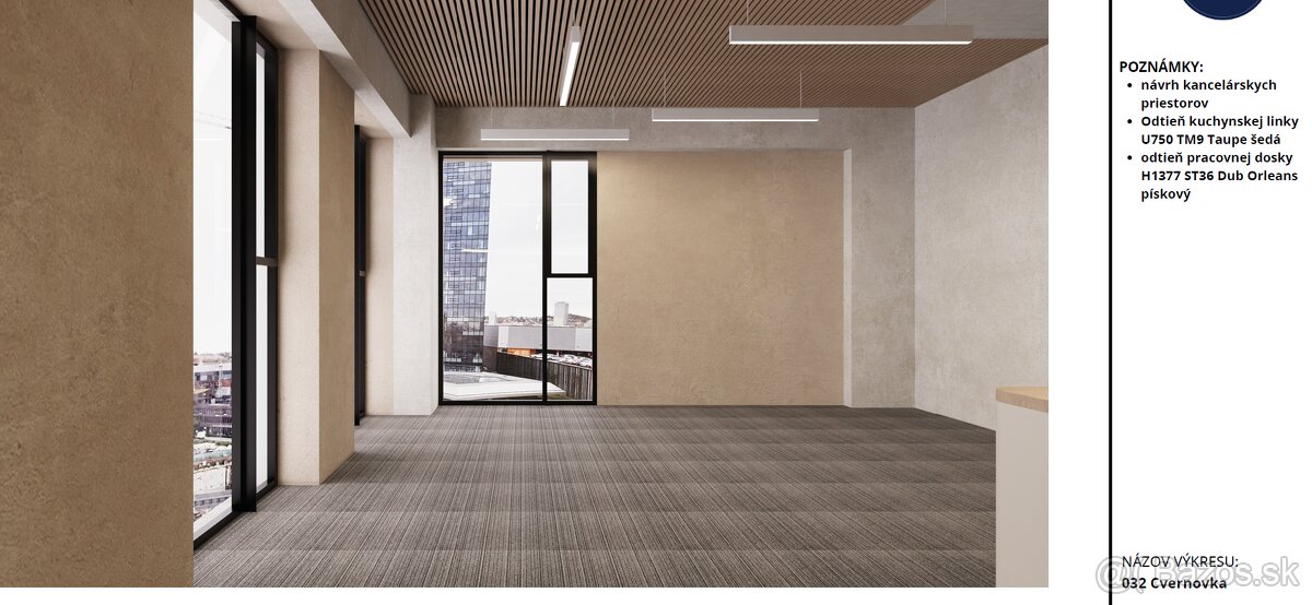 Kancelária s výhľadom na Downtown projekt ZWRIN - 8