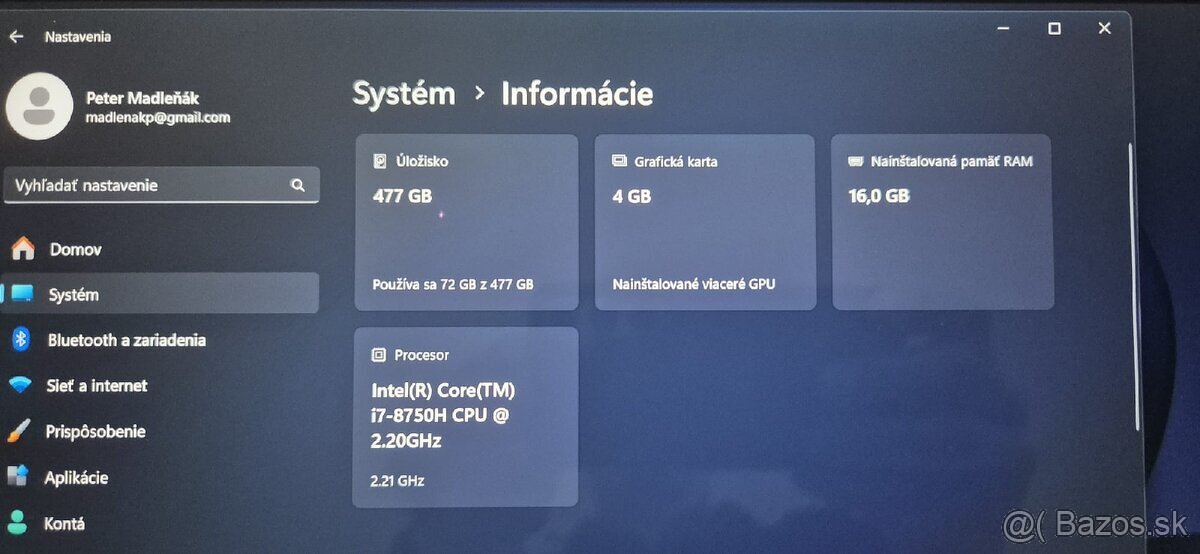 Predam:: HP Spectre x360 15" i7 4K UHD GTX top stav - 8