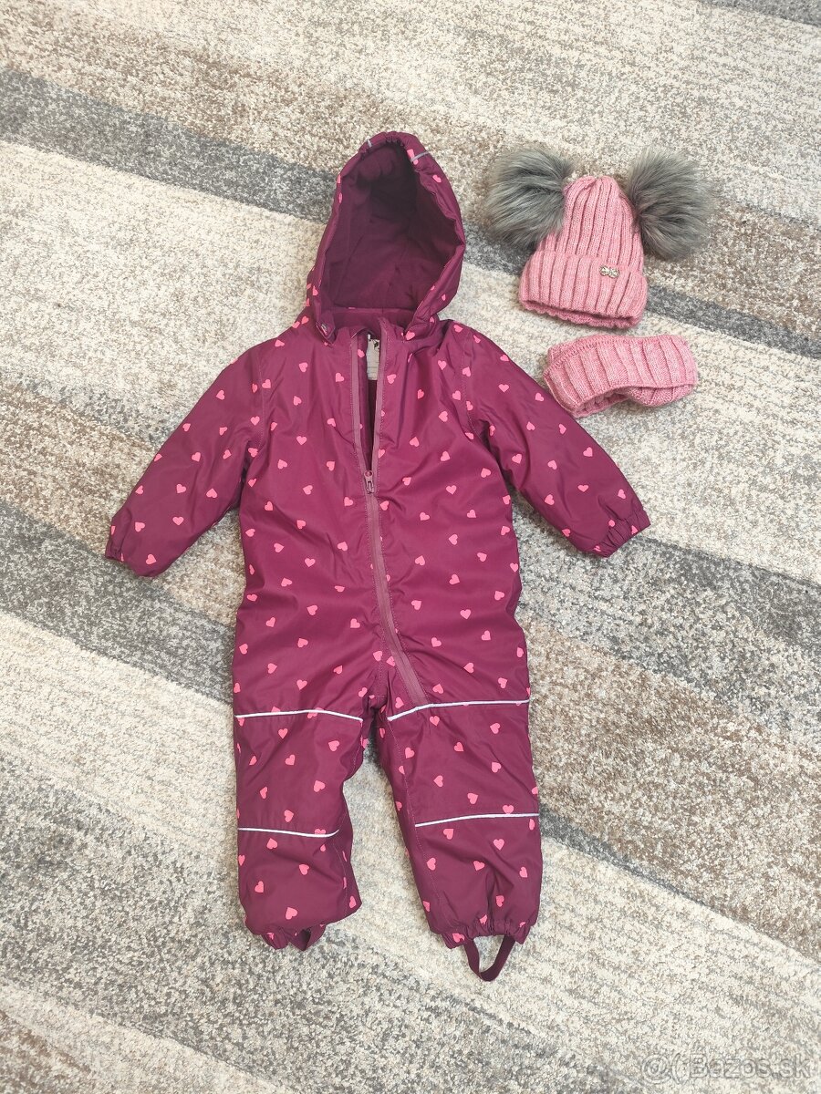 Predám detské zimné overaly a kabátik - 8