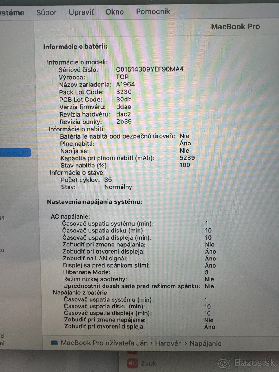 MacBook Pro 13 2018, 256GB - 8