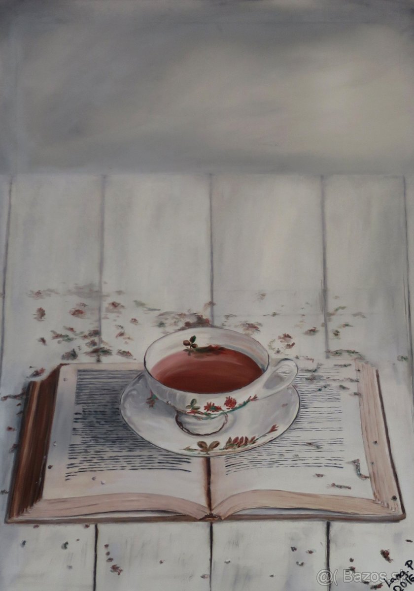 Ručne maľovaný obraz - zátišie - 8