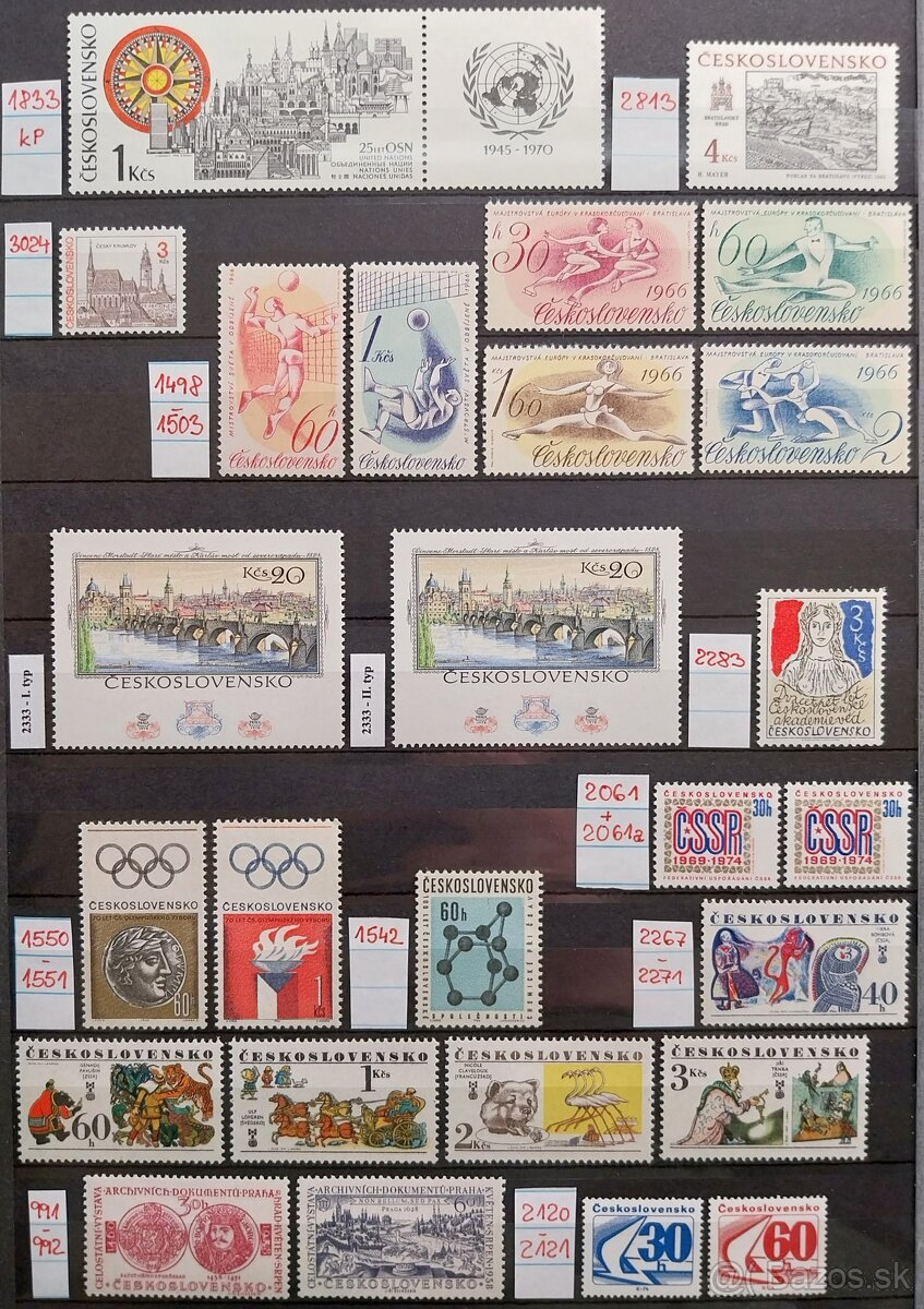 Známky ČESKOSLOVENSKO – 2 - 8