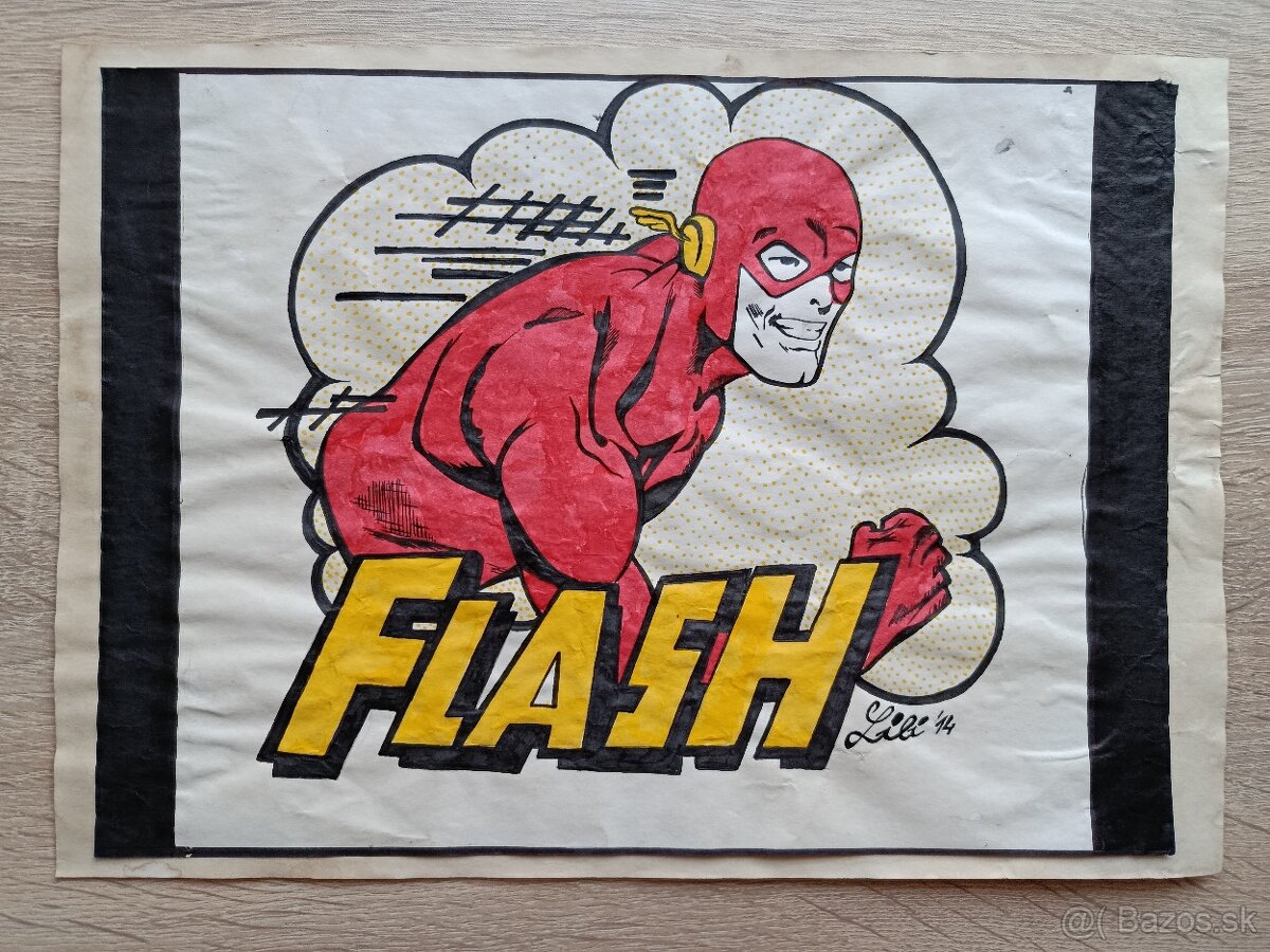 DC Comics a Marvel Comics ručné kresby v RETRO štýle - 8