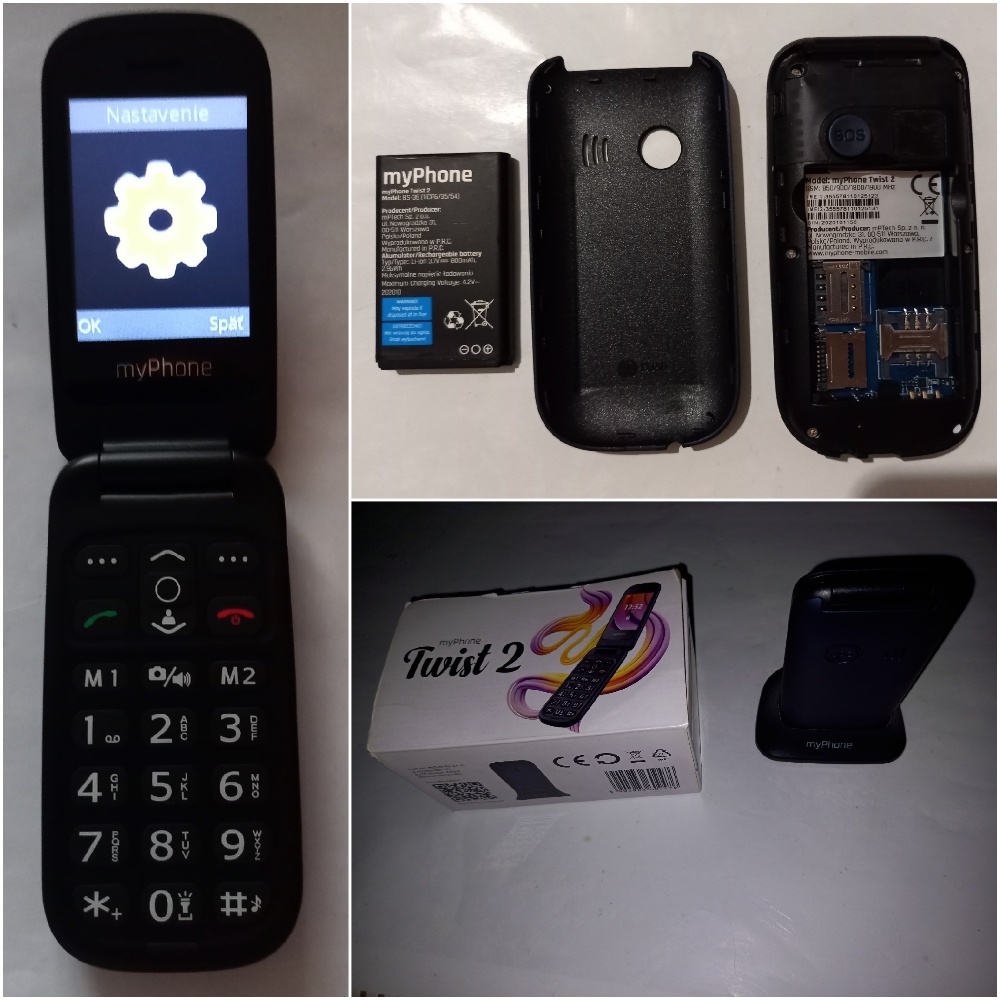 Klasické Tlačidlové Senior Mobily Veľký Display Dual Sim - 8