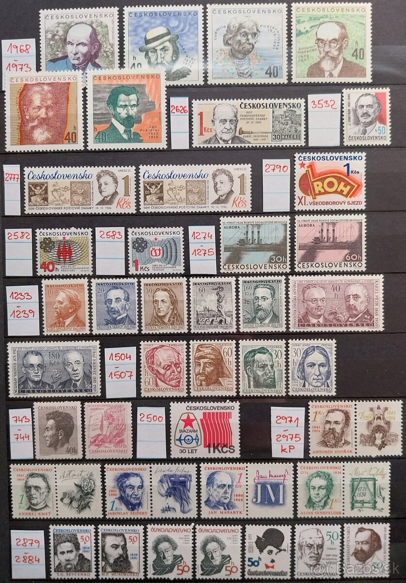 Známky ČESKOSLOVENSKO – 3 - 8