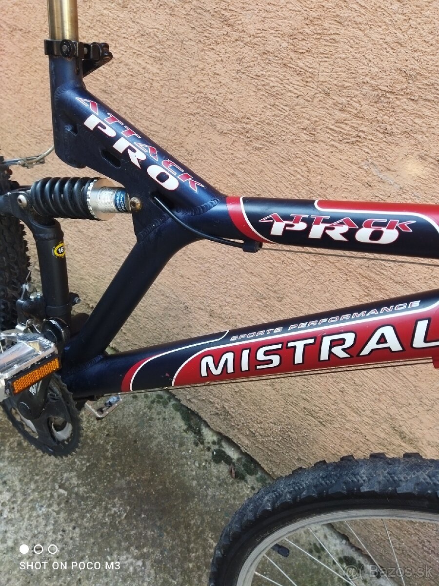 Bicykel horský celoodpruzeny Mistrál attack pro - 8