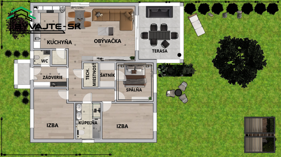 Novostavba rodinného domu v obci Lazany pri Prievidzi. - 8