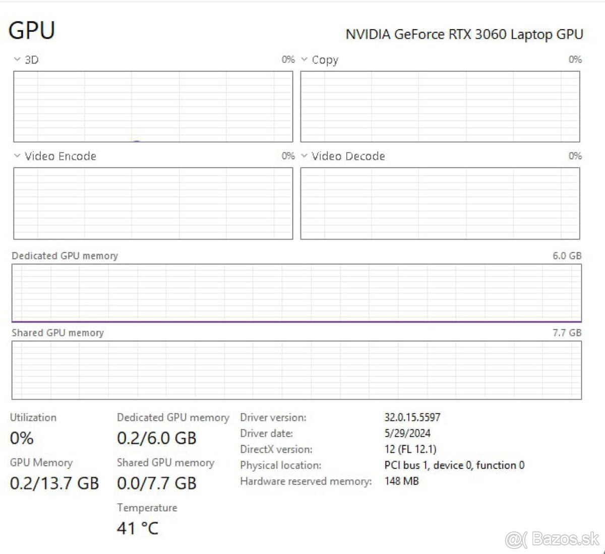 Asus laptop RTX 3060 - 8