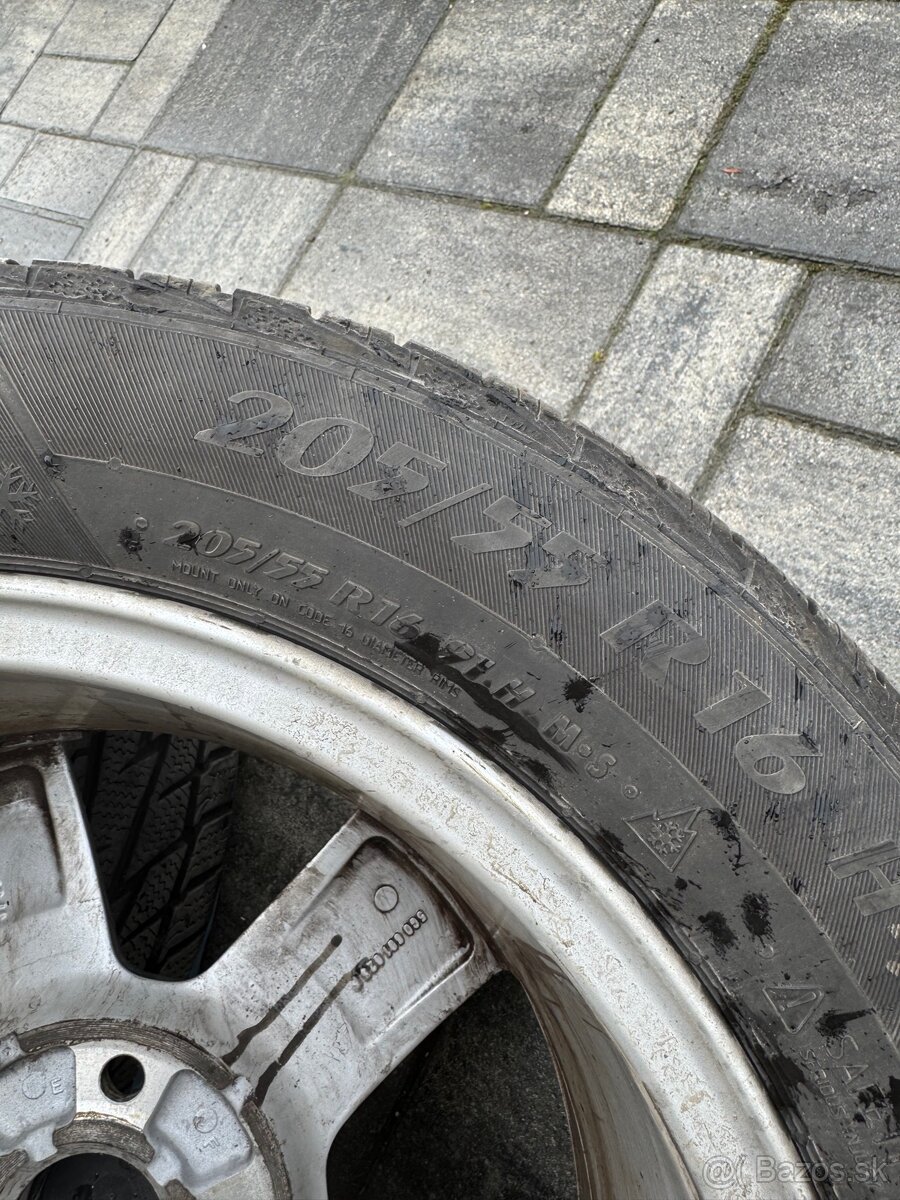 VW originálne disky R16 s pneu Matador Sibir Snow - 8