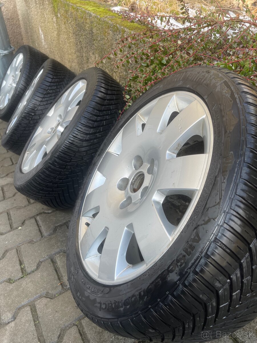 Predám disky 5x112 Škoda Superb I + celoročne  (7mm dezén) - 8