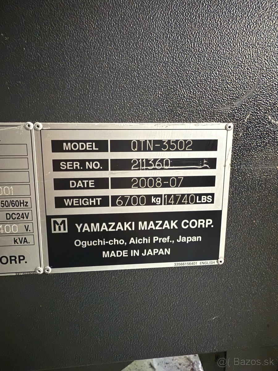 Predám CNC Mazak 350 - 8