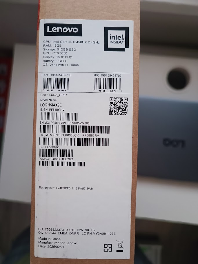 Lenovo LOQ 15 IAX9E-83LK - 8