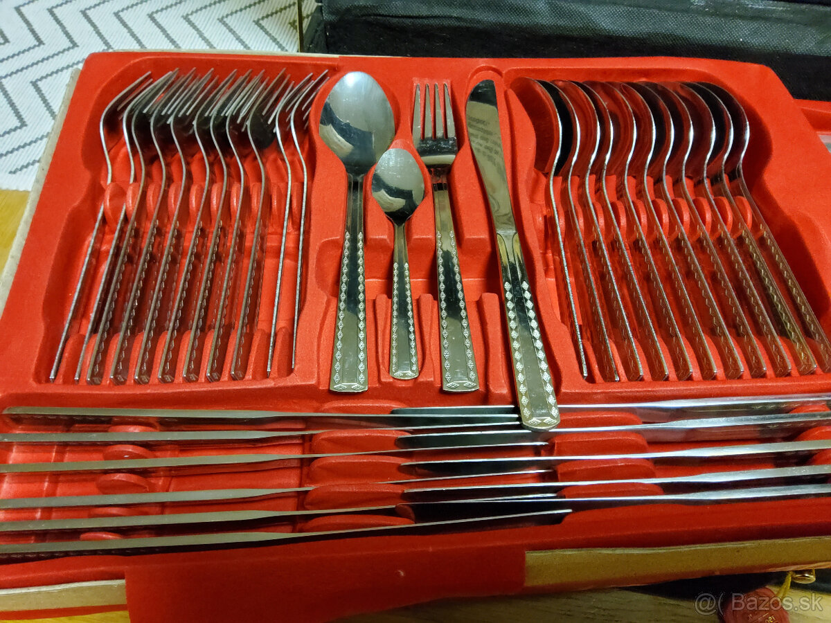 Retro jedálenský príbor Solingen pre 12 osôb, 72 dielny - 8