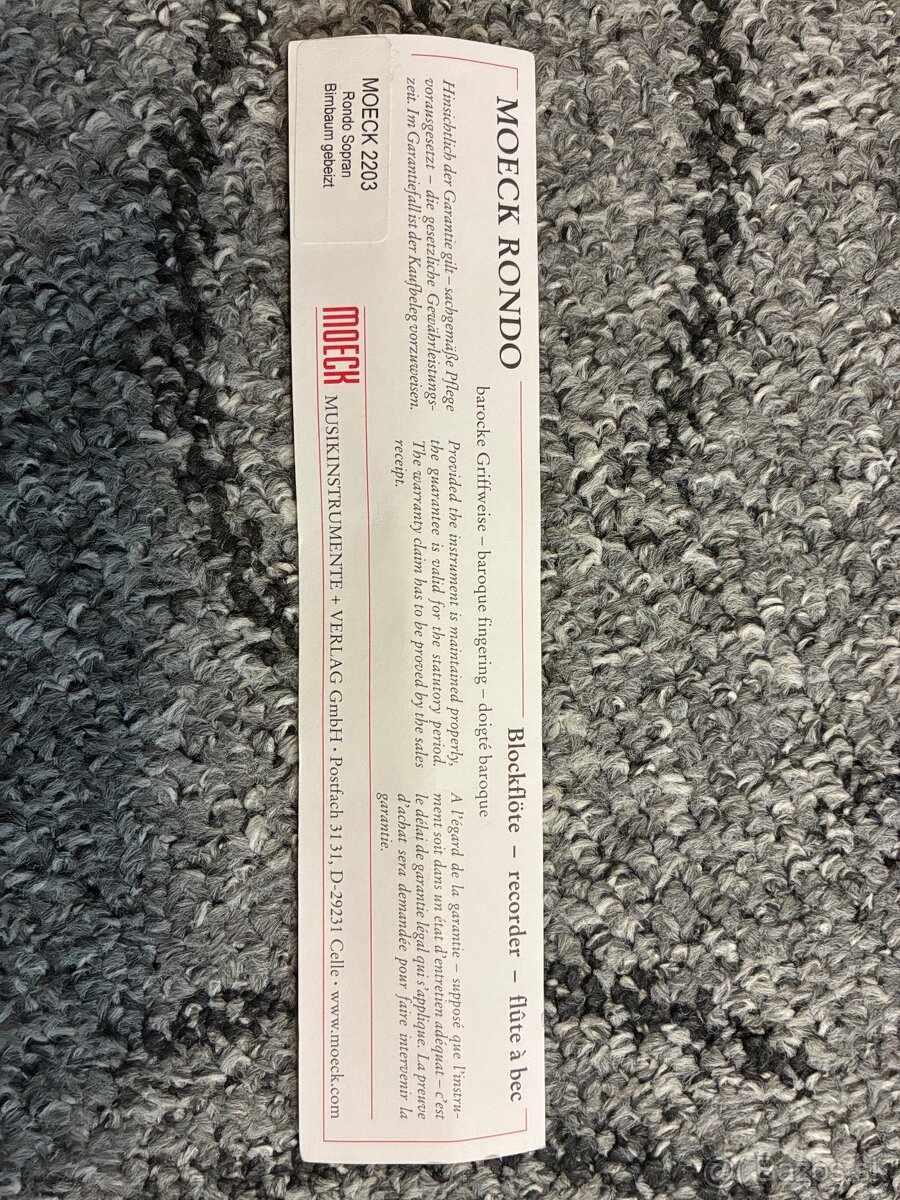 Zobcová flauta Moeck Rondo 2203 + plastová flauta Canto - 8