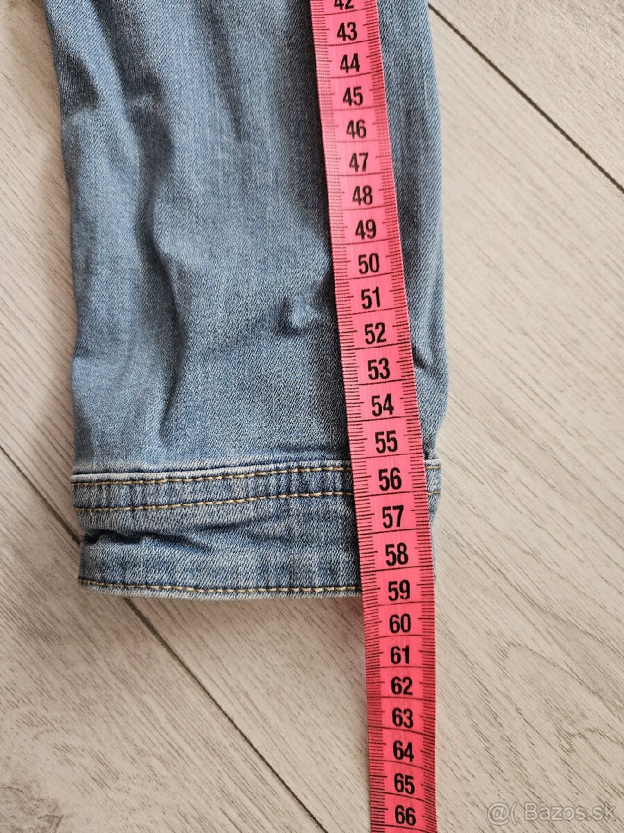 Dievčenská riflova bunda, vel.140 - 8