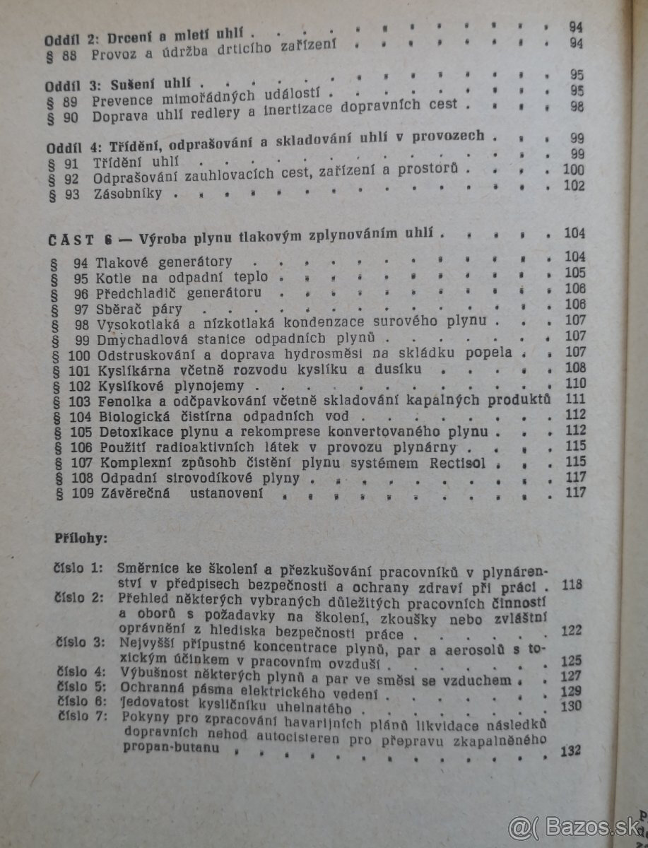 Pravidla o bezpečnosti a ochraně zdraví při práci v plynáren - 8