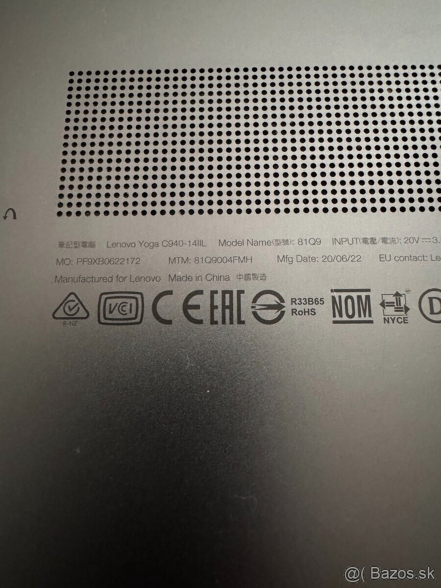 DOTYKOVY LENOVO YOGA C940-14IIL 81Q9 - 8