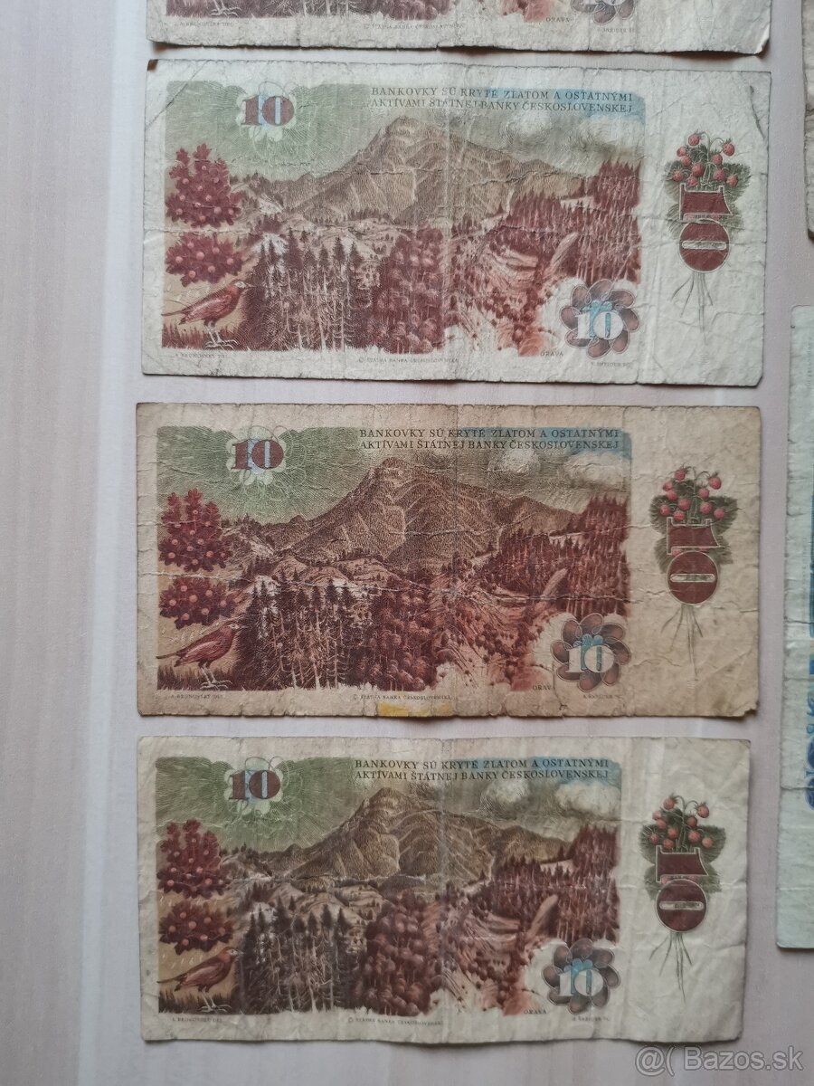 Staré československé bankovky 10KČS a 20KČS - 8