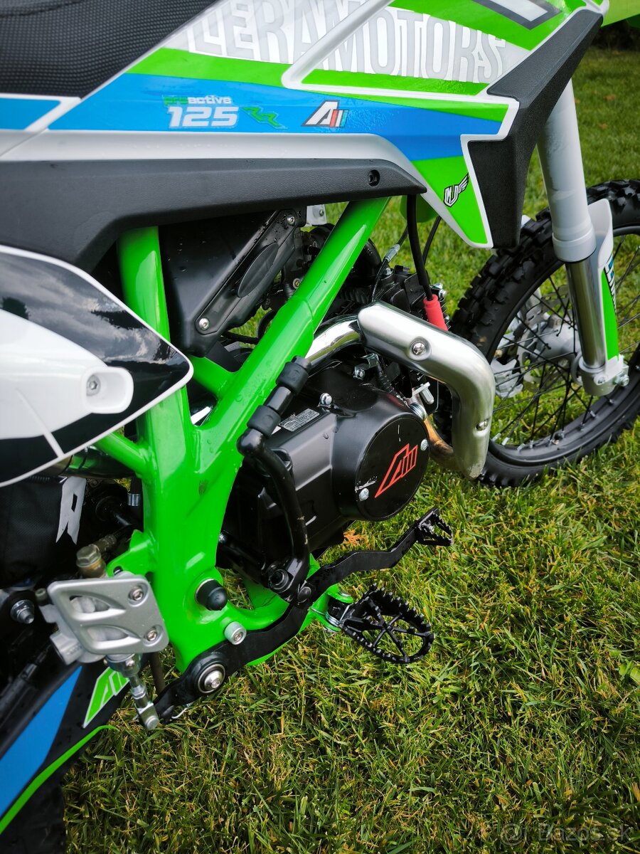 Pitbike 125cc 17/14 E-Start Zelená - 8