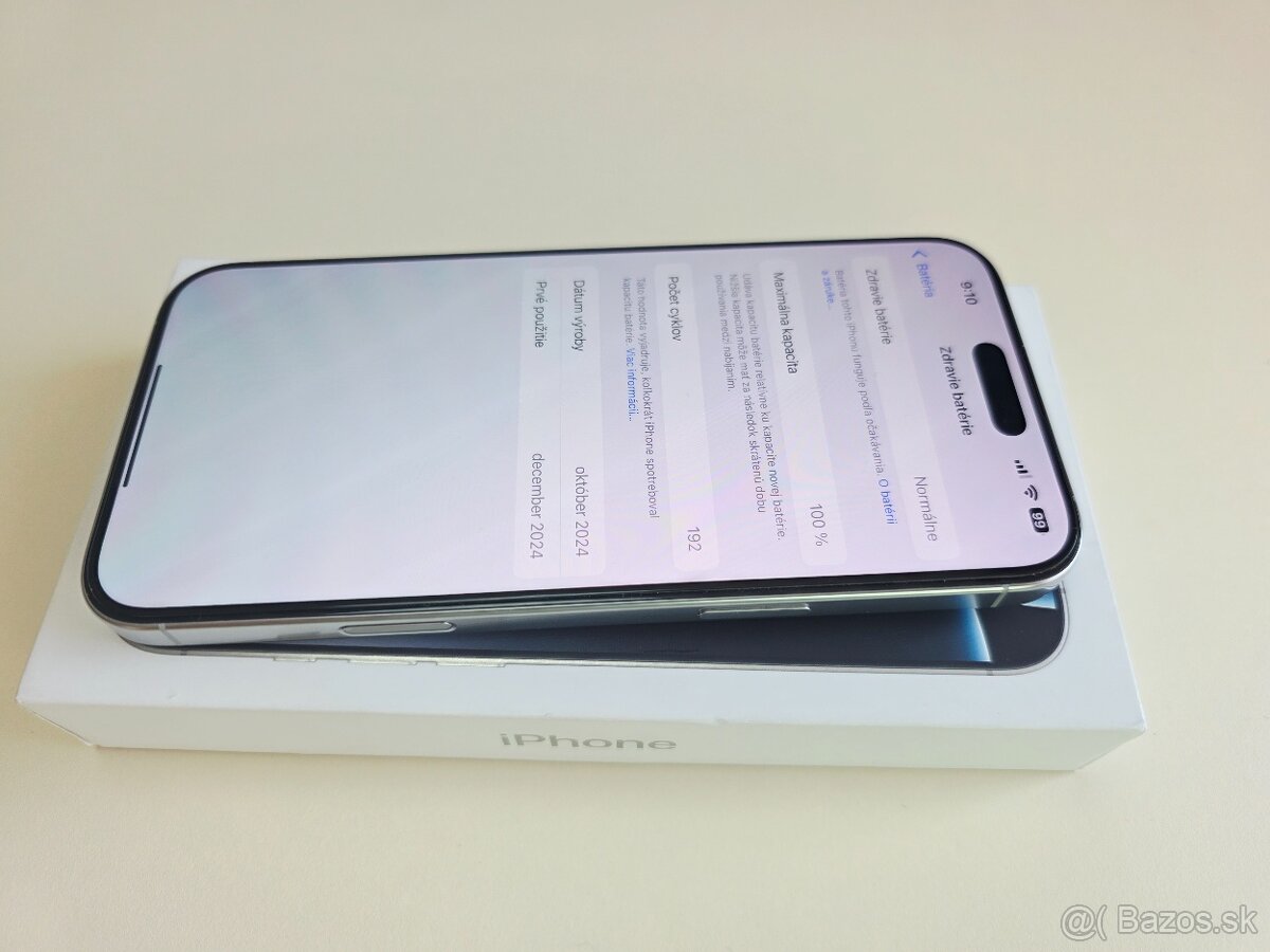 Apple iPhone 16 Pro Max 256GB WHITE ,Záruka - 8